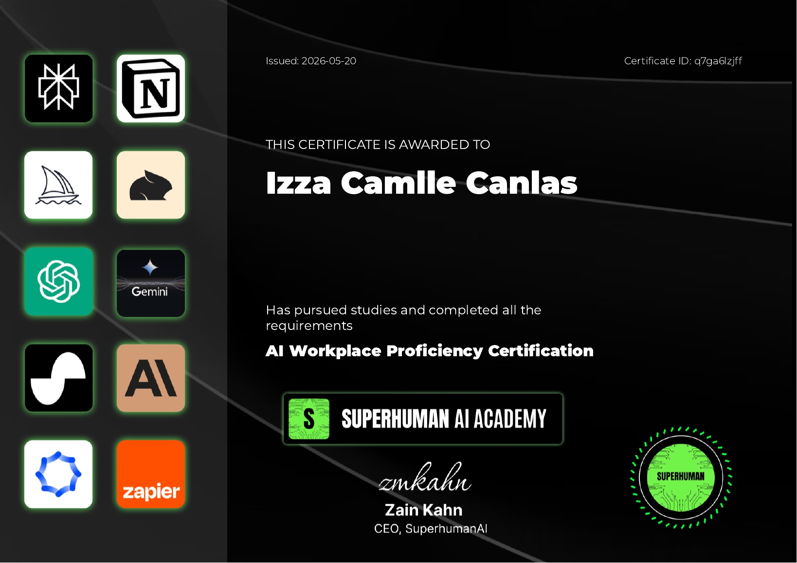 AI Workplace Proficiency Certification